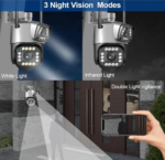 4k Duel Lens Waterproof Lanport Camera